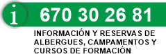 Información y Reservas de Albergues y Campamentos y Curso de Formación